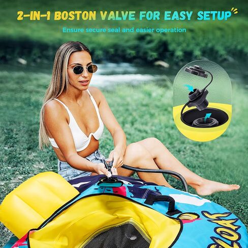 Heavy Duty River Tube with Canvas Cover 53'' Large Pool Floats Adult Inflatable Water Tubes for Floating Blow Up Lake Raft Tubing Floaties Lounge Chair with Cup Holders Backrest Grip Handles in Saudi Arabia