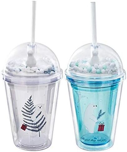 Cat Drink Cups with Straw Travel Tumblers Cups Cartoon Party Cup Ice Coffee Mug Water Bottle Birthday Gift (pink cat, 430ml cat) in Saudi Arabia