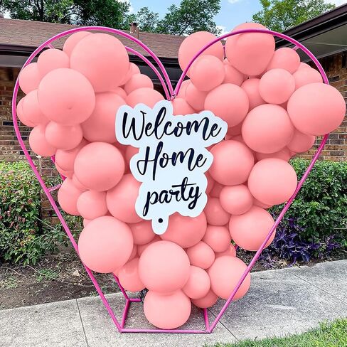 50PCS 5in Pink & Rainbow Matte Latex Balloons - Happy Birthday Arch & Garland Kit in Saudi Arabia