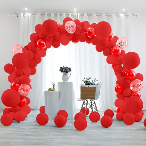 50PCS 5in Pink & Rainbow Matte Latex Balloons - Happy Birthday Arch & Garland Kit in Kuwait