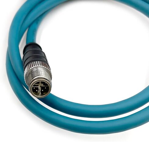 3.28ft M12 8 Pin X Code Male to RJ45 Male High Flex Cat6 Ethernet Cable, M12 8 Pin to RJ45 Industrial Connector Cable Shielded Field Wireable Cable Assembly for Automation Application 1Meter in Kuwait