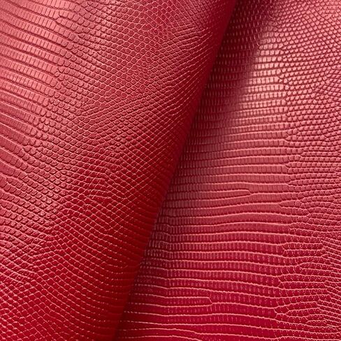 Dark Red Lizard Pattern Faux Leather Roll 16"x54"(40cmX135cm) Embossed Animal Textured Pu Leather Fabric for Leathercrafts Earrings, Bows, Handbags, Sewing Crafts in Saudi Arabia
