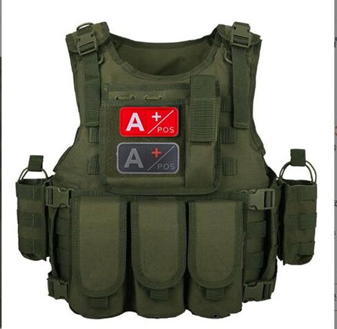 3 PCS Blood Type Patch Kit Positive, Tactical Type Positive 3D PVC Rubber Fastener Patch, 2 X 1 Inch Size (O) in Kuwait