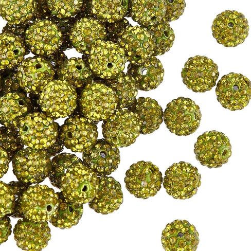SUNNYCLUE 1 Box 120Pcs Dark Blue Rhinestone Beads Disco Ball Bead Bulk 10mm Polymer Clay Glass Mini Pave Round Charms Crystal Diamond Gems Pen Bead for Jewelry Making DIY Necklace Bracelet Crafts in Saudi Arabia