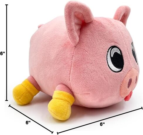 Youtooz Piggy Plush Boots Stickie 6" Inch, Super Soft Piggy Made from 100% PP-Cotton Plush Collection in Saudi Arabia