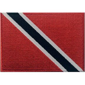 Trinidad and Tobago Flag Embroidered Patch Caribbean Iron On Sew On National Emblem