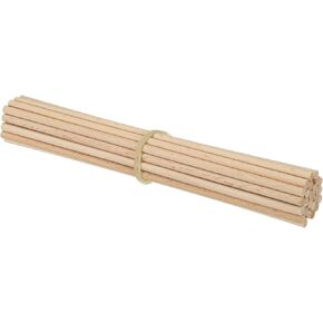 Patikil 3/16 × 8 بوصة قضبان تهل حدة عصي الخشب ، 25 جهاز كمبيوترا غير مكتملة قضبان سلكية خشبية مستديرة من عصي الخشب الصلب لحرف ديي والديكور المنزلي