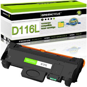 greencycle Compatible Toner Cartridge Replacement for Samsung 116L MLT-D116L MLTD116L D116L Use for Xpress SL-M2825DW SL-2835DW SL-2885FW SL-2875FD SL-2875FW SL-M2625D Printer (Black, 1-Pack)