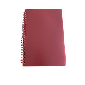 Red Spiral Bound Journal For Work Or School - Small Hardcover Notebook for Writing - 160 Blank Lined Pages for Journaling - Nice A5 Aesthetic Note Book for Men And Women Daily Note Taking