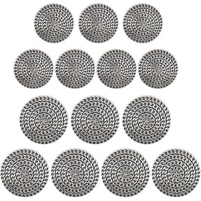 Framendino ، 14 Pack 18mm 23mm أزرار السترة المعدنية لبدلات السترات المعاطف