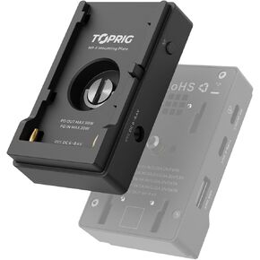 لوحة محول البطارية Accsoon Toprig NP-F، NP-F550 NP-F750 NP-F970 مصدر طاقة البطارية، متوافق على نطاق واسع مع معظم الكاميرات/الأجهزة اللوحية - خفيف الوزن