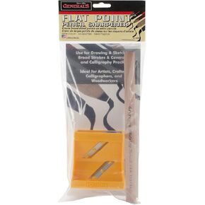 General Pencil Flat Point Sharpener,Black