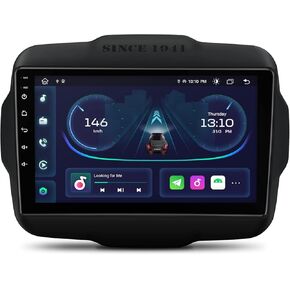 XTRONS Android 13 Car Stereo for Jeep Renegade, 9 Inch Touch Screen GPS Navigation Bluetooth Head Unit Built-in DSP Car Auto Play Support 4G LTE OBD2 DVR TPMS Backup Camera
