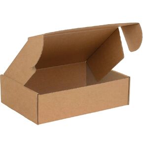 الصناديق FAST BFMFL1293K Deluxe Literature Peailers Cardboard ، 12 1/8 × 9 1/4 × 3 بوصات ، صناديق الشحن الممولة الممولة ، صناديق بريد Kraft الكبيرة البنية (حزمة 50)