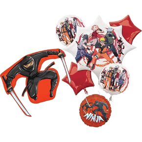 Anagram Naruto Ninja Party Party Party Supplies Balloon Bouquet Decorations ، BQ_4200