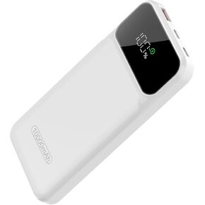Power Bank 10,000mAh 22.5W Power Bank Fast Charging, PD3.0 QC4.0 PD20W Mini Portable Charger, USB-C Input/Output, LED Digital Display Slim Powerbank for Smartphones Tablets and More, Black (2024)