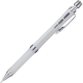 uni alpha-gel slim 0.5mm mechanical pencil مع قبضة الشركة ، الأبيض (M5809GG1P.1)