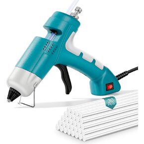 Hot Glue Gun Kit with 30 Glue Sticks, Full Size Hot Glue Gun, 20W Fast Preheating Hot Melt Glue Gun Perfect for DIY Crafts, Repairs, Home, Office & School Projects