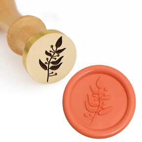 Wax Seal Stamp Flora Wax Seal Laser Engraving Beautifully Crafted Suitable for Envelope Postcards, Invitations, Gift Packaging Sealed Wedding