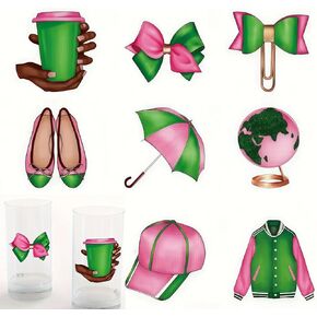 8pcs Sorority-Themed UV DTF Cup Wraps Winter UV DTF Transfer Waterproof Sticker for Glass Cups Furniture Craft DIY Crafts，Rub on Transfer Stickers for DIY Water Bottle Laptop Decal Wood Car