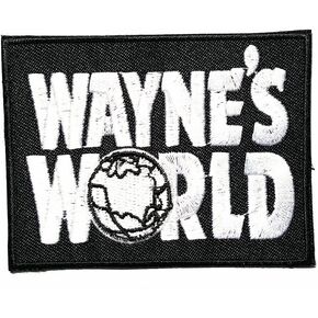 Wayne's World Movie Comedy Logo Patch Sew Iron على هدية زي علامة الشارة المطرزة