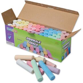 Chenille Kraft Company Sidewalk Chalk ، قابلة للغسل/غير سامة ، 52 قطعة ، 4 × 1 بوصة ، متنوعة (CKC1752)