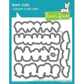 Lawn Fawn LF2334 ببساطة احتفل الصيف - يموت الحرف المخصصة الحرف المخصصة