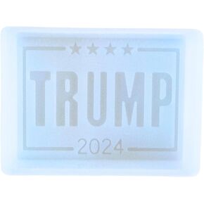 Trump 2024 Freshie Silicone Mold 3 x 4 x 0.8" inches Presidential Election Republican American July for Scented Aroma Beads Supplies Resin, Car Candles, Soap Oven Safe Bake Heat Resistant to 400 F