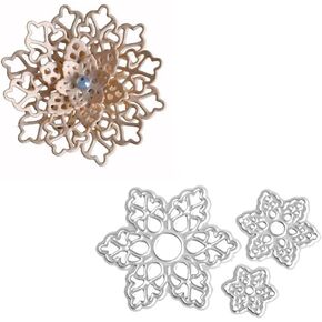 3D Flower Metal Die Cuts يموت القطع ، وفاة القطع ثلاثية الأبعاد يموت من الإستنسل DIY SCRABBOOKING بطاقات الورق المزخرف يموت ورقة الصنع بطاقة الألبوم مصنوعة القصاصات