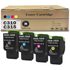 4 عبوات C310 C315 خراطيش الحبر عالية العائد الأسود السماوي أرجواني أصفر متوافق مع الحبر Xerox C310 لـ C310DNI C315DNI