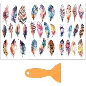 OLYCRAFT 3pcs/set Snake Mystery Rub on Transfers for Furniture and Crafts 6x12 Inch Fantasy Theme Furniture Transfer Sticker Decals Transfer Stickers Rub on Decals for Wood Furniture Home Decoration