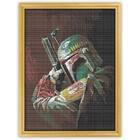 جندي الفضاء K432 يحسب Cross Stitch Kit. المواضيع ، والإبر ، والأقمشة 2 ، و threader ، والكليبرز و 4 أنماط الألوان المطبوعة. طقم نمط التطريز