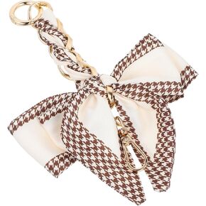 Bag Extender Chain with Bow Ribbon Purse Chain Strap Extender for Crossbody Exquisite Bowknot Scarf Bag Charms Women Handbag Decoration Accessories for Handbags Purse Making Supplies DIY