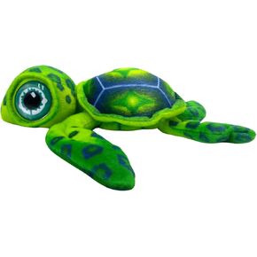 Turtle Sea Turtle Twive Plush Toy - 15.7 بوصة من سلحفاة المحيطات ذات العينين الكبيرة ، السلحفاة الخضراء المحشوة - هدية مثالية للسلاحف البحرية للأطفال عشاق السلاحف الفتيات الفتيات الفتيات هدية عيد ميلاد