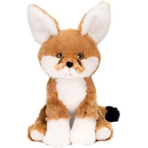 Fiesta Toys Earth Plals Fennec Fox محشوة الحيوانات المعاد تدويرها المادة ذات التذاكر الفخمة.