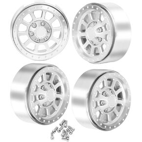 الألومنيوم RC 1.9 حافات عجلة Beadlock لـ 1/10 SCX10 SCX10 II 90046 SCX10 III TRX4 TRX6 D90 VS4-10 GEN8 MST CFX RC CRAWLER CAR
