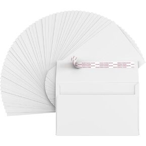 40 Sheets White Cardstock 5x7 Cardstock Paper & 5x7 White Envelopes for Invitations 50 Pack