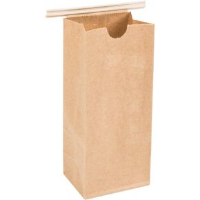 Resealable Kraft Tin Tie Poly-lined Bags Coffee Bags Reclosable Tin Tie Bags without window - 1/2 Lb - 25 Pack