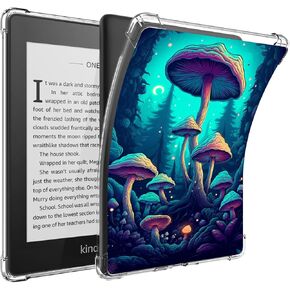 Case for 6.8" Kindle Paperwhite 11th Generation 2021 and Paperwhite Signature Edition, Slim Soft Flexible Transparent Silicone TPU Shockproof Cover, Leopard Print 02