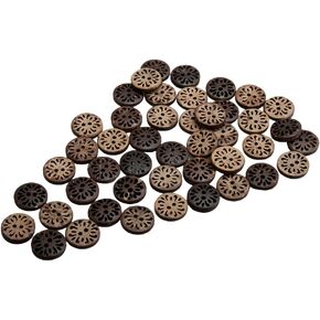 200pcs جوز الهند قذيفة زر 2 فتحات لخياطة DIY Craft (شكل قلب 10 مم)
