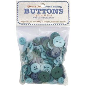 Bee in My Bonnet Cute Buttons Little Contractment - Meadow (30pcs ، البلاستيك ، جولة)