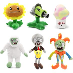 Maikerry PVZ Plush Dolls-(Set of 6) Zombie Toys Halloween Christmas Birthday Decoration Zombie Plush