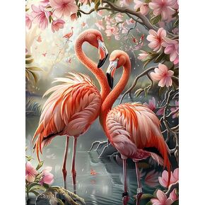 Reofrey DIY Diamond Art Kits for Adults Birds, Landscape Full Drill Round Rhinestone Diamond Painting Kits, Cross Stitch Embroidery Canvas for Crafts Home Wall Decor 30x40cm