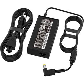 شاحن تيار متردد 135 وات 19 فولت 7.1 أمبير مناسب لأجهزة الكمبيوتر المحمول Acer Nitro 5 N18C3 N18C4 AN515-31 AN515-41 AN515-42 AN515-43 AN515-51 AN515-52 محول الكمبيوتر المحمول سلك إمداد الطاقة