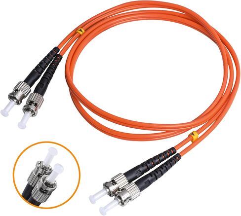 ST to ST Fiber Patch Cable, 3M (9.84ft) Multimode Duplex 50/125um OM2 LSZH Fiber Jumper- ST ST Fiber Patch Cords in Kuwait