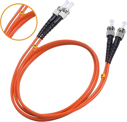 ST to ST Fiber Patch Cable, 3M (9.84ft) Multimode Duplex 50/125um OM2 LSZH Fiber Jumper- ST ST Fiber Patch Cords in Kuwait