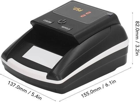 Banknote Detector, Automatic Banknote Detector Portable USD EUR Count Machine Counterfeit Bill Checker Ultraviolet Magnetic Infrared Built, Tool Sets (US Plug) in Saudi Arabia