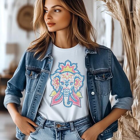 Summer Rhinestone Iron on Transfer Sea Turtles Bling Diamond Hotfix Patches for Clothes, 11.6"x8.2" Large Blue Iron On Sequin Applique for Jeans Jacket Caps Bag T-Shirts Shoes DIY Decor in Saudi Arabia