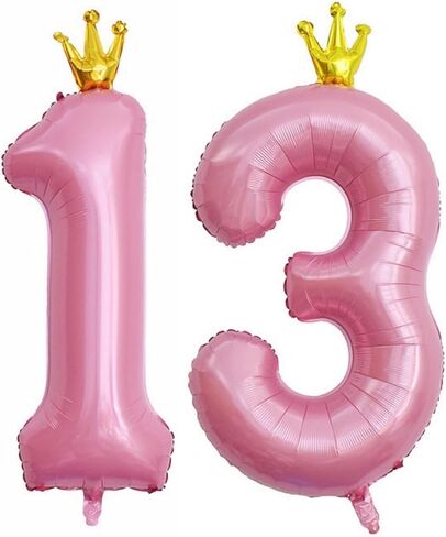 40 Inch Number 15 Balloons Pink, 15th Birthday Decorations for Girls, 15th Birthday Anniversary Party Decor Supplies. (Pink 15) in Saudi Arabia