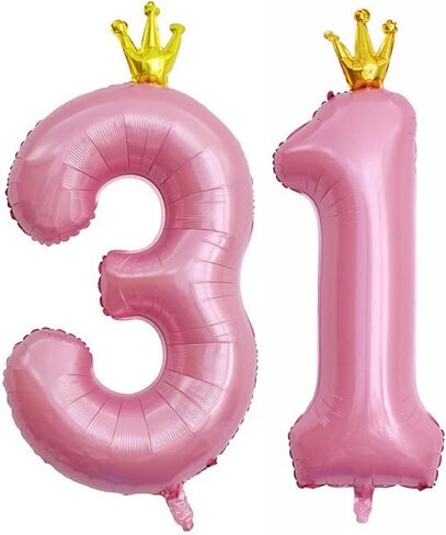40 Inch Number 15 Balloons Pink, 15th Birthday Decorations for Girls, 15th Birthday Anniversary Party Decor Supplies. (Pink 15) in Saudi Arabia